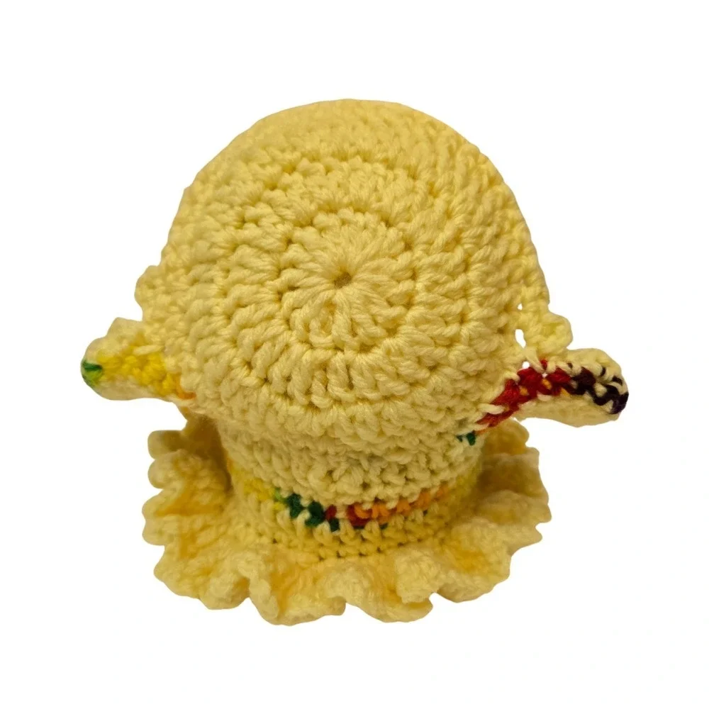 Vintage Mid Century Hand Crocheted Armchair Pincushion 6.5